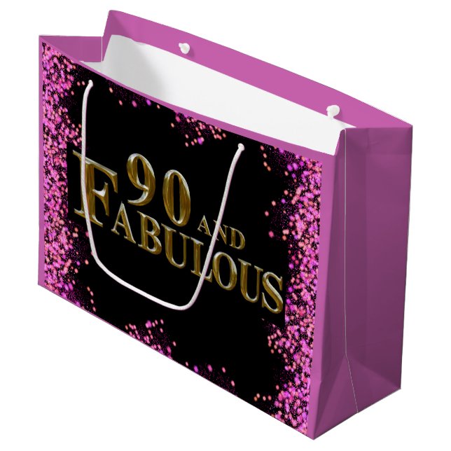 Bolsa De Regalo Grande 90 cumpleaños (Angulo Anverso)