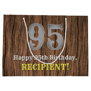 Bolsa De Regalo Grande 95.º cumpleaños: País de aspecto inspirado por Occ