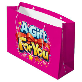 Bolsa De Regalo Grande A Gift For You – Cute & Colorful Celebration Gift