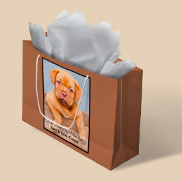 Bolsa De Regalo Grande A la mejor foto Personalizado de mamá de perro