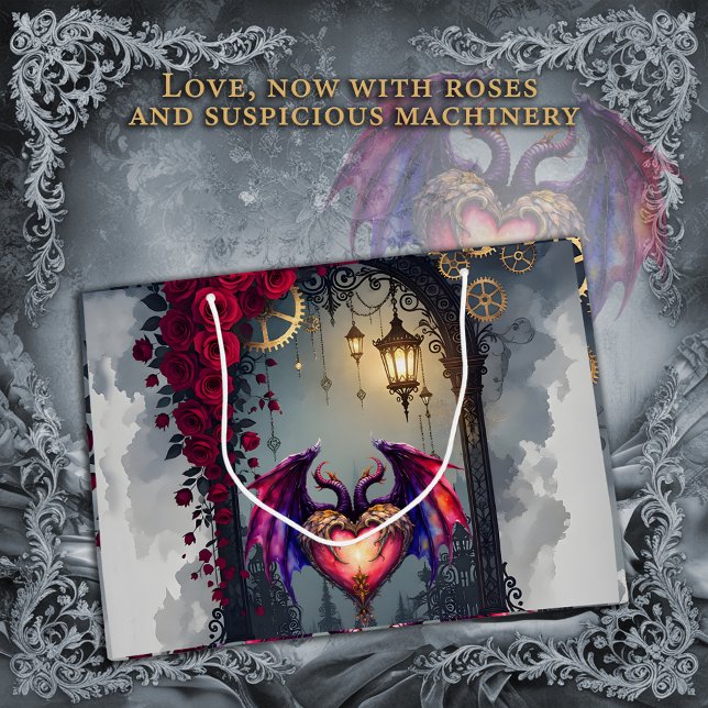 Bolsa De Regalo Grande A Moonlit Invitation –Love Turns the Gears of Time (Subido por el creador)