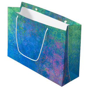 Bolsa De Regalo Grande A orillas del mar Tinta de Alcohol, Abstracto Pour