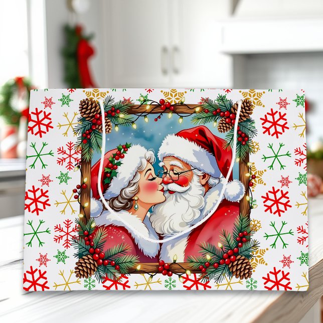 Bolsa De Regalo Grande A Sweet Old-Fashioned Christmas | Mr and Mrs Claus (Subido por el creador)