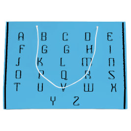 BOLSA DE REGALO GRANDE ABC _BEAUTIFUL_BLACK_BLUE