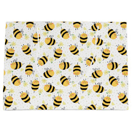 Bolsa De Regalo Grande Abeja de miel y girasoles