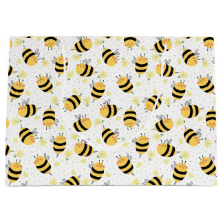 Bolsa De Regalo Grande Abeja de miel y girasoles