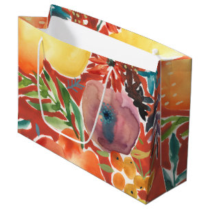 Bolsa De Regalo Grande Abundantes Florals III