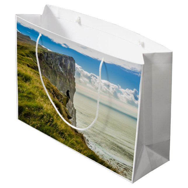 Bolsa De Regalo Grande Acantilados de Latrabjarg, Islandia (Angulo reverso)