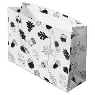 Bolsa De Regalo Grande Acornos y hojas