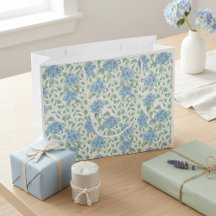 Acuarela de flores silvestres verdes azules