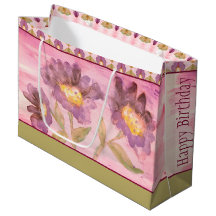 Acuarela Floral Morado Elegante 