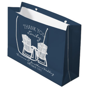 Bolsa De Regalo Grande Adirondack Chairs Navy Blue