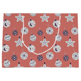Bolsa De Regalo Grande Adornos Navideños Modernos Sueños Boho