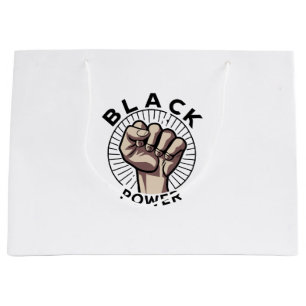Bolsa De Regalo Grande Afrocéntrico de poder negro
