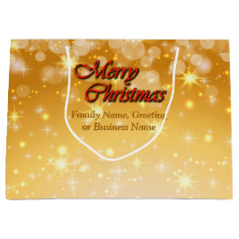 Bolsa De Regalo Grande Agregar nombre Editar Navidades de coincidencia de