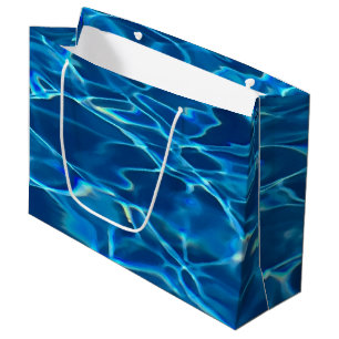Bolsa De Regalo Grande Agua de la piscina azul oscura