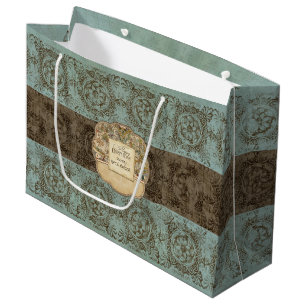 Bolsa De Regalo Grande Aguafuertes náuticas antiguas del rosetón del