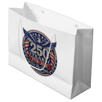Bolsa De Regalo Grande águila patriótica de la fiesta del 4 de julio de 2