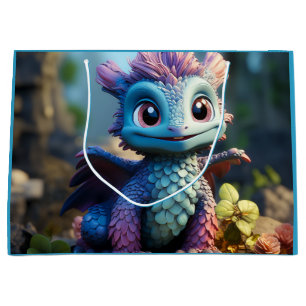 Bolsa De Regalo Grande Aiden, un dragón caprichoso