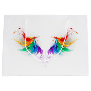 Bolsa De Regalo Grande Alas del arco iris fluidas