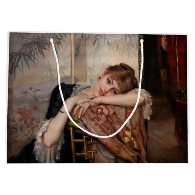 Bolsa De Regalo Grande Albert Edelfelt - La Parisienne / Virginie (Reverso)