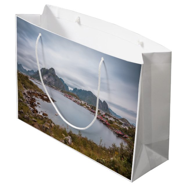 Bolsa De Regalo Grande Aldea pesquera Lofoten (Angulo reverso)