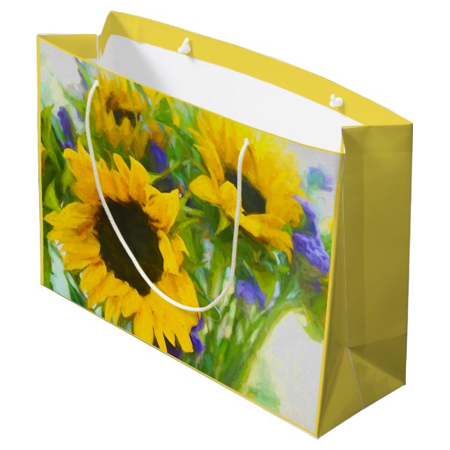 Bolsa De Regalo Grande Alegres girasoles (Angulo reverso)