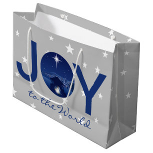 Bolsa De Regalo Grande Alegría al mundo natividad 
