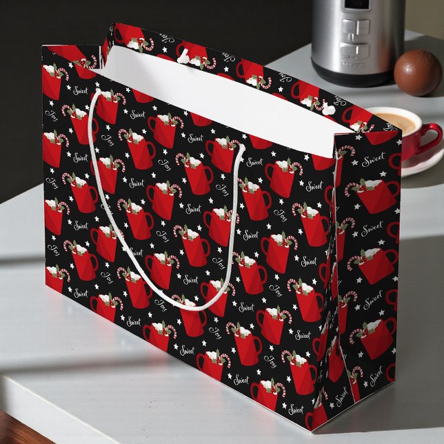 Bolsa De Regalo Grande Alegría de chocolate caliente navidades | Vacacion (Subido por el creador)