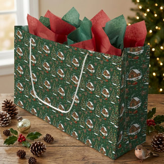 Bolsa De Regalo Grande Alegría de Navidad