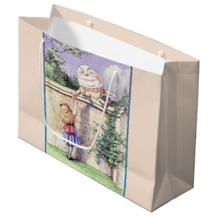 Bolsa De Regalo Grande Alice se encuentra con un humpty Dumpty
