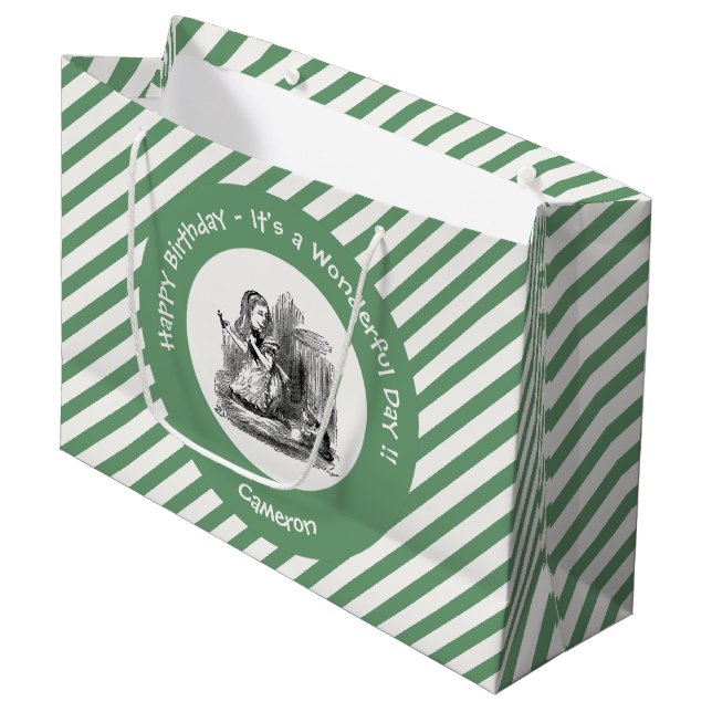 Bolsa De Regalo Grande Alicia en el Fiesta del país de las maravillas - A (Angulo Anverso)