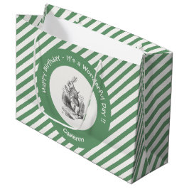 Bolsa De Regalo Grande Alicia en la fiesta de cumpleaños del Conejo Blanc