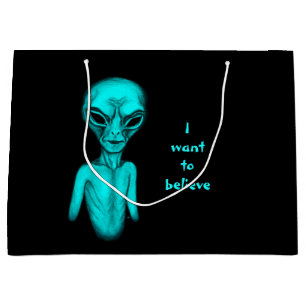 Bolsa De Regalo Grande Alien, quiero creer