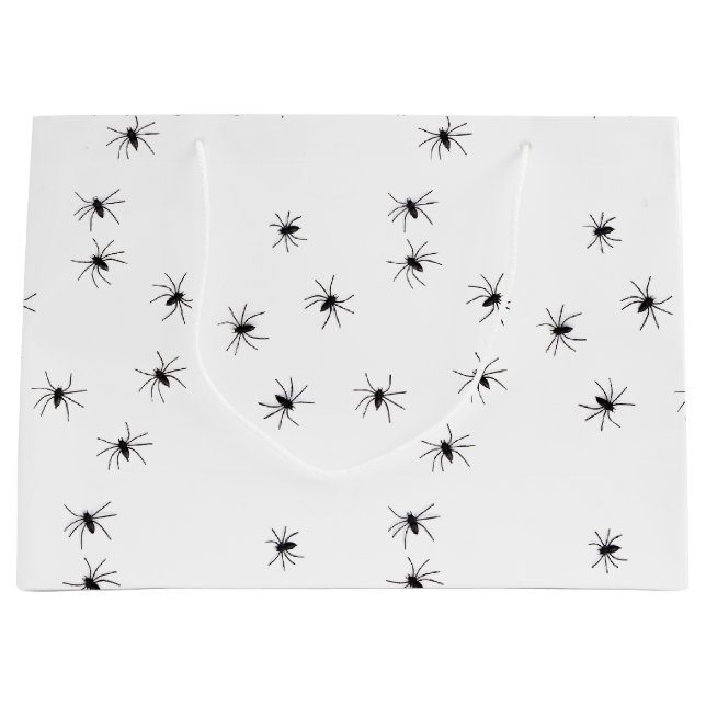 Bolsa De Regalo Grande Allover Spiders Halloween (Anverso)