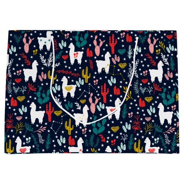 Bolsa De Regalo Grande Alpaca linda (Anverso)