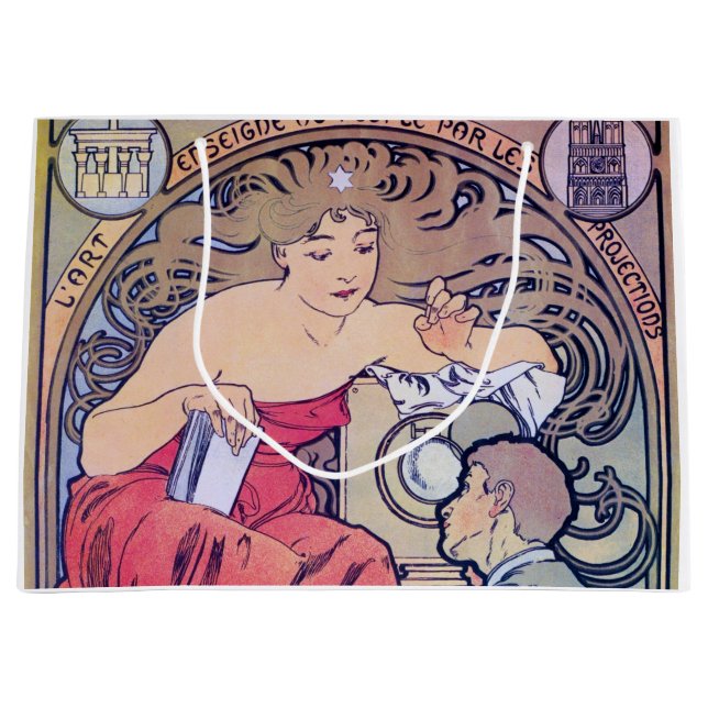 Bolsa De Regalo Grande Alphonse Mucha (Anverso)