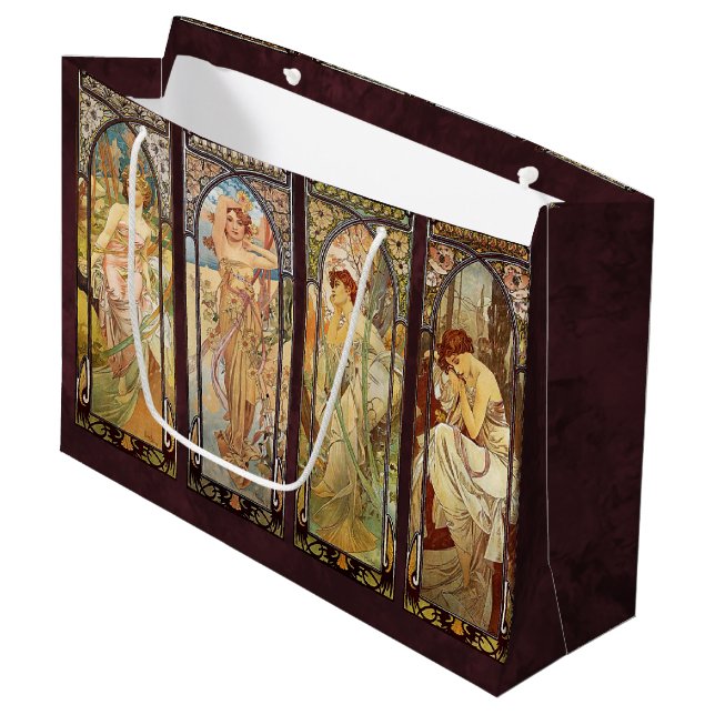Bolsa De Regalo Grande Alphonse Mucha, los tiempos del día (Angulo Anverso)