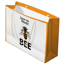Bolsa De Regalo Grande Ama A La Abeja Del Trabajo