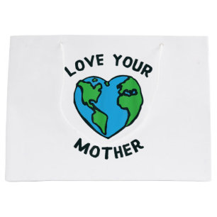 Bolsa De Regalo Grande Ama el Corazón de la Madre Tierra