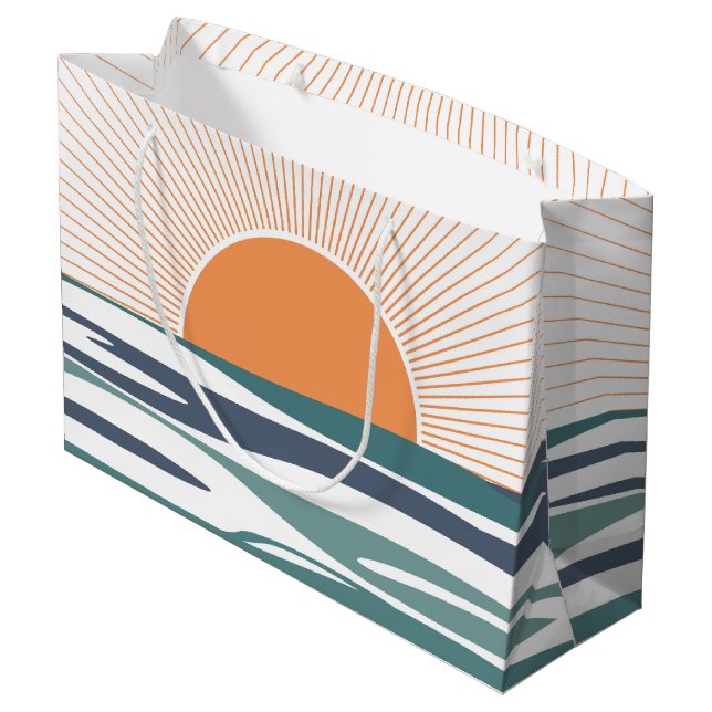 Bolsa De Regalo Grande Amanecer junto al mar (Angulo reverso)