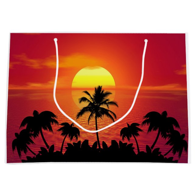Bolsa De Regalo Grande Amanecer tropical (Anverso)