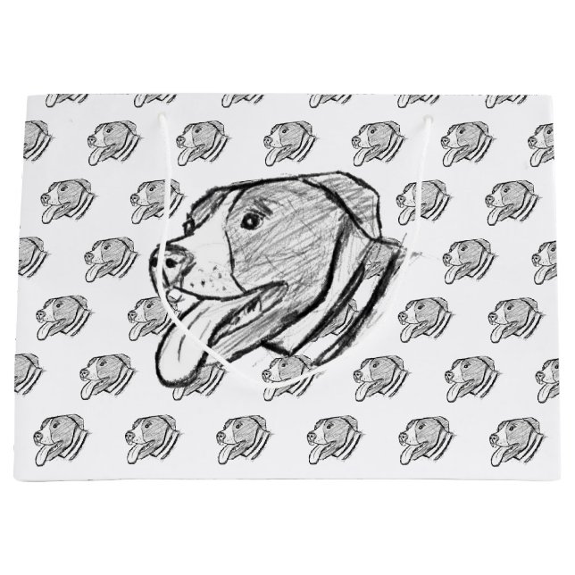 Bolsa De Regalo Grande amante de los animales (Anverso)