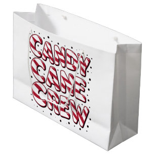Bolsa De Regalo Grande Amante del equipo de bastón de caramelo Navidad Xm