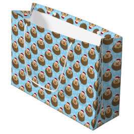 Bolsa De Regalo Grande Amantes de animales festivos divertidos en Hedgeho