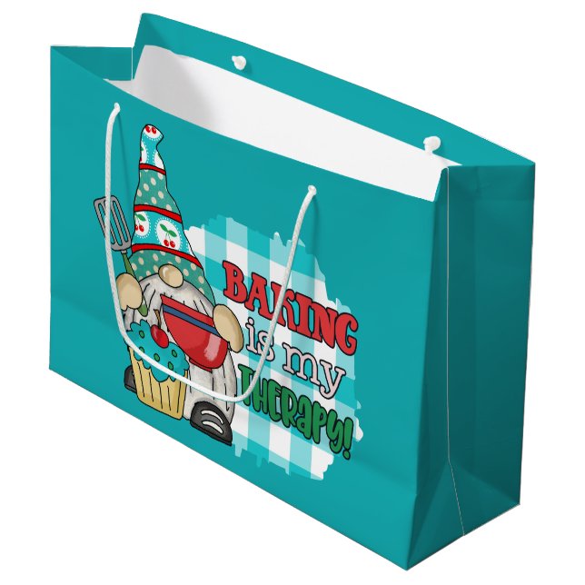 Bolsa De Regalo Grande Amantes de la banca culta gnome (Angulo Anverso)