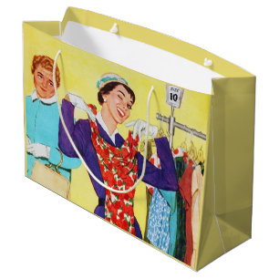 Bolsa De Regalo Grande amantes de la compra retro vintage lindos