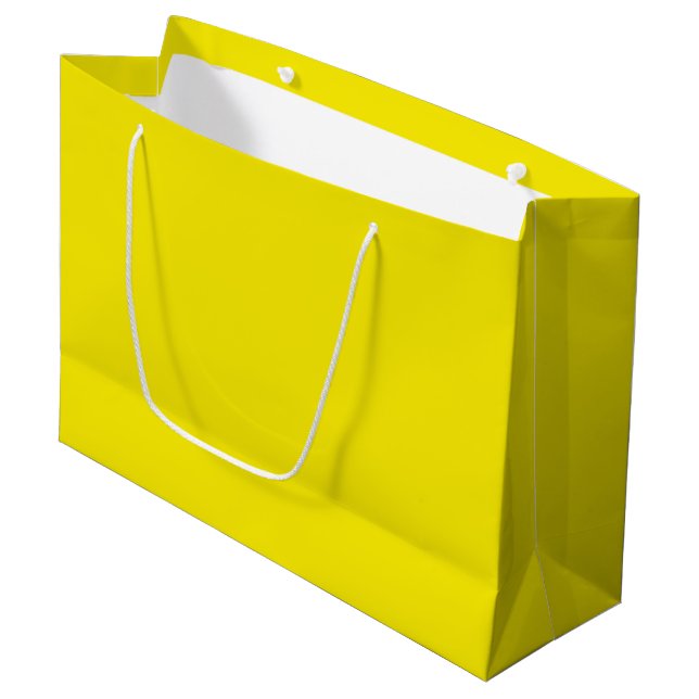 Bolsa De Regalo Grande Amarillo brillante sólido (Angulo Anverso)