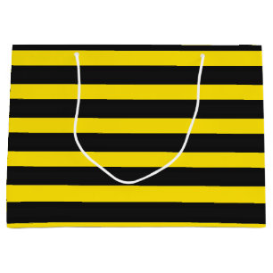 Bolsa De Regalo Grande Amarillo y negro Abeja-Como modelo de las rayas