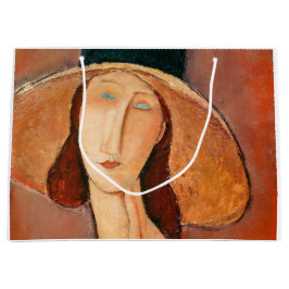 Bolsa De Regalo Grande Amedeo Modigliani - Jeanne Hebuterne en gran Gorra